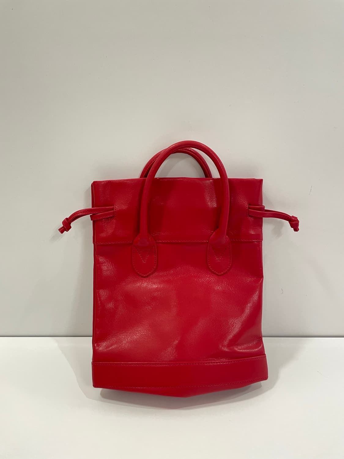 꼼데가르송 드로스트링 토트백 레드 판매 상품이미지1