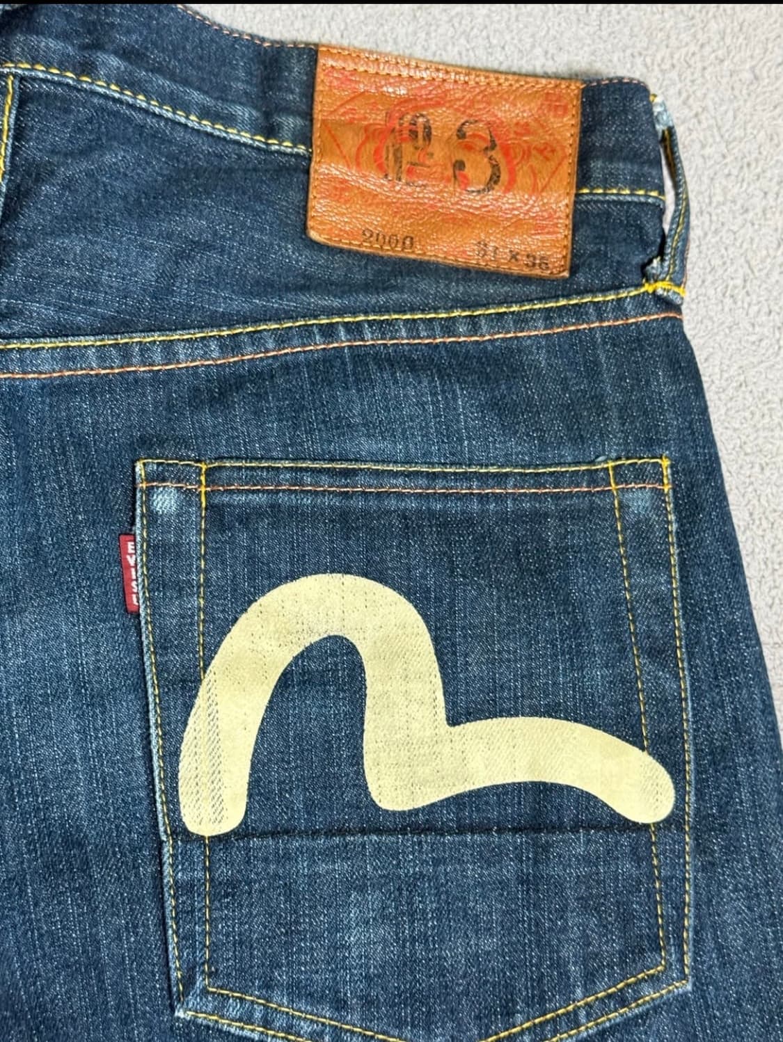 에비수 EVISU lot.2000 no.3 셀비지 데님 청바지 상품이미지1