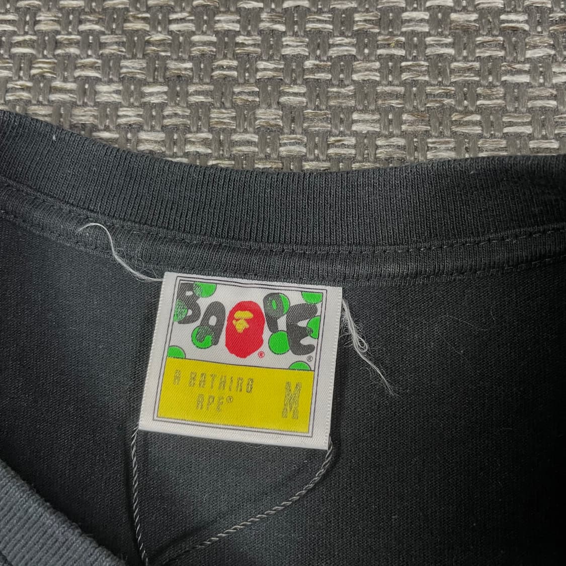 베이프 블랙 컬리지 카모 반팔 티셔츠 상품이미지4
