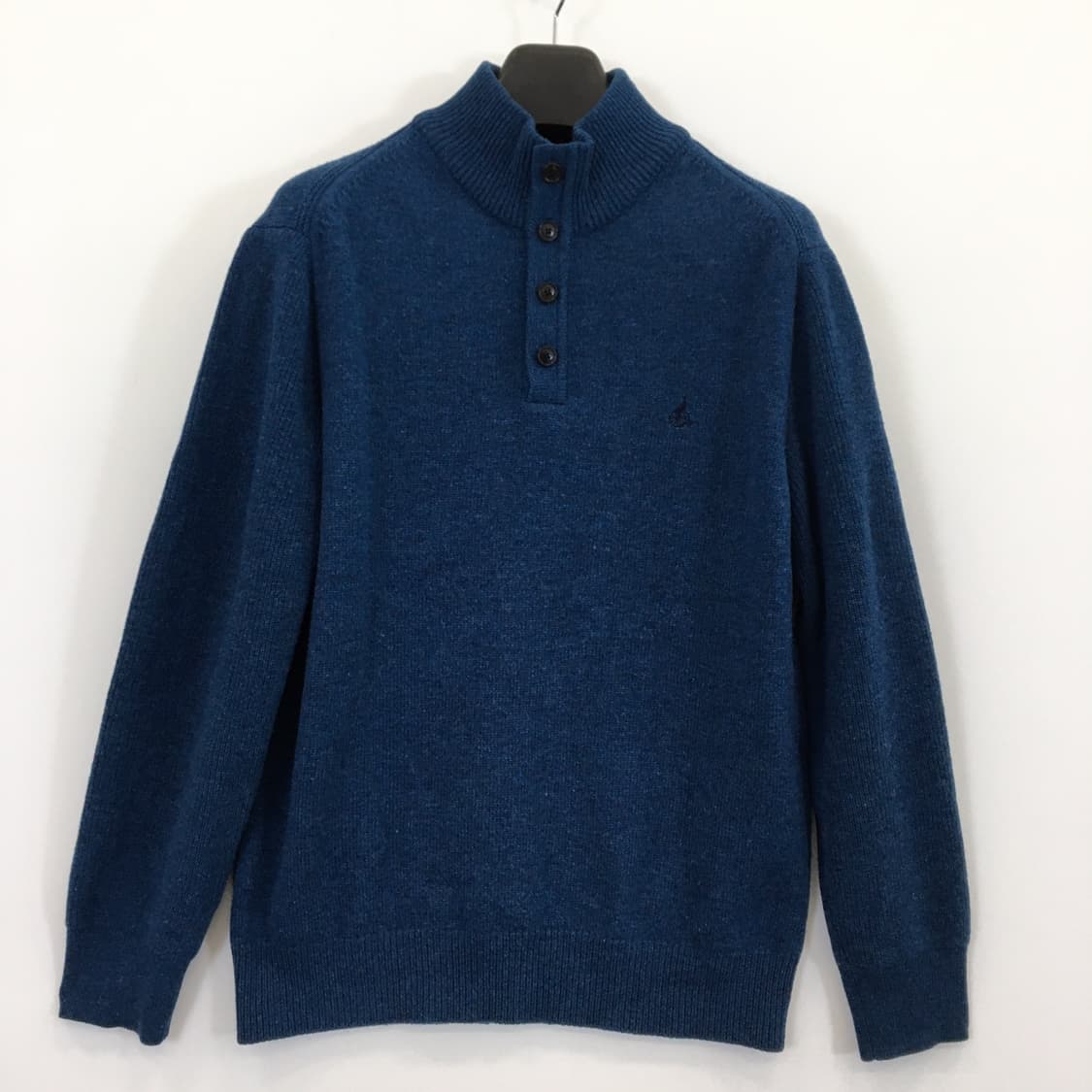 빈폴 자수로고 레이어드 하프넥 울 100% 니트 100  상품이미지1