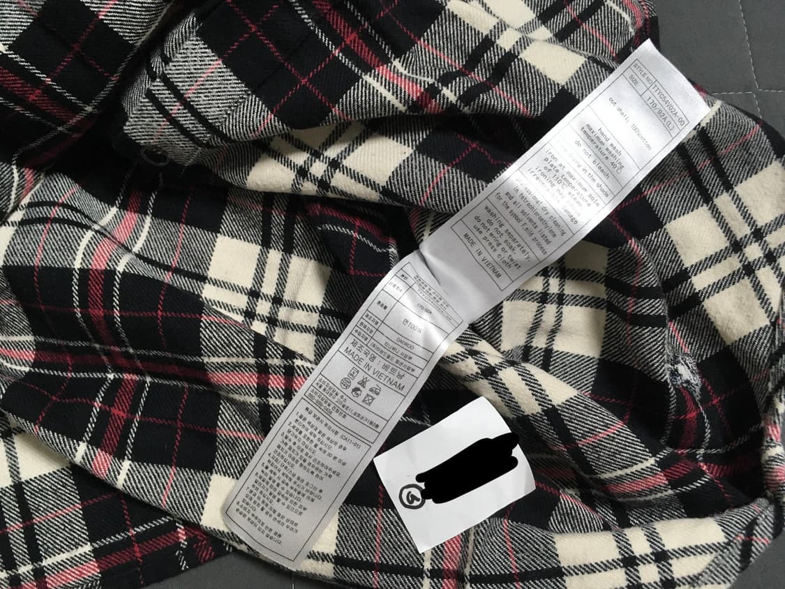 티니위니 블랙레드 체크 셔츠 상품이미지5