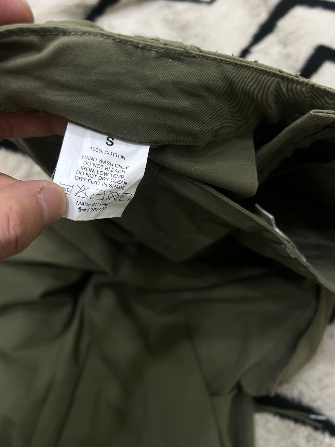 [S]빅유니온 코튼 벌룬 카고 팬츠/카키올리브 상품이미지4