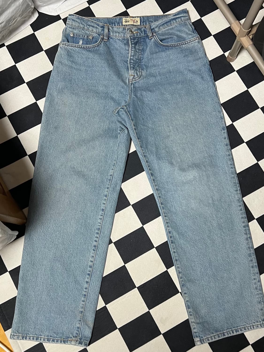 [30] 스투시 데님 빅 올 진 워시드 블루 빅올진 데님 팬츠 청바지 상품이미지2