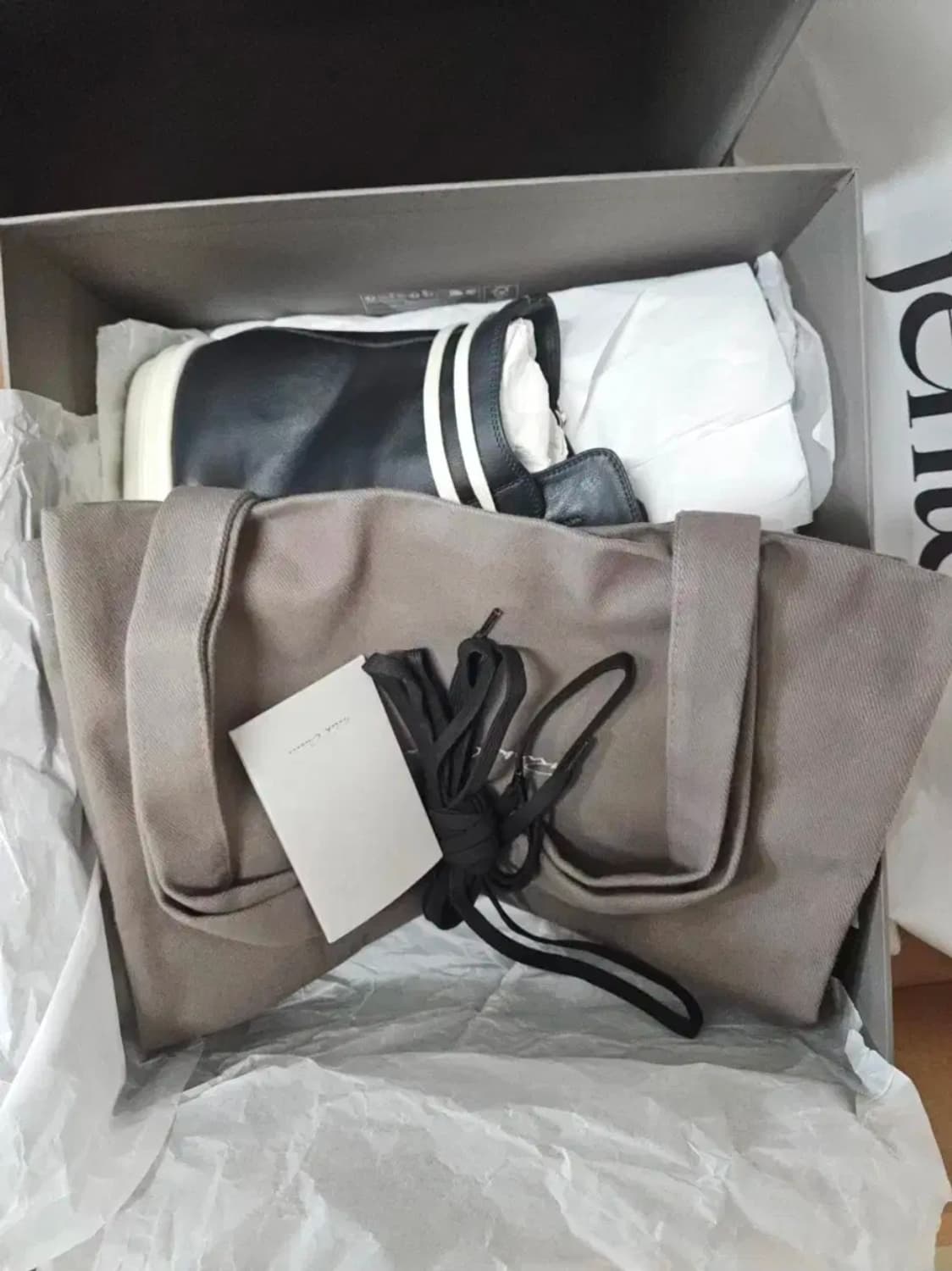 릭오웬스 라몬즈 lco 레더 하이 스니커즈 45 상품이미지3