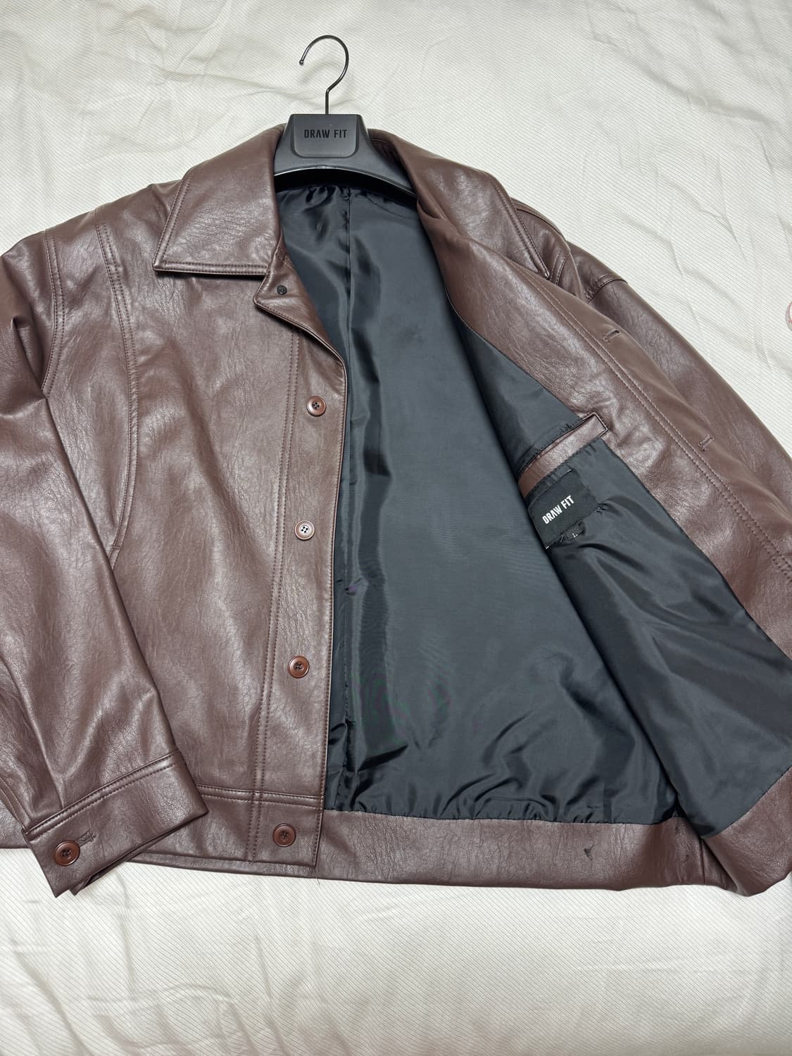 드로우핏 레더 자켓 L 상품이미지2