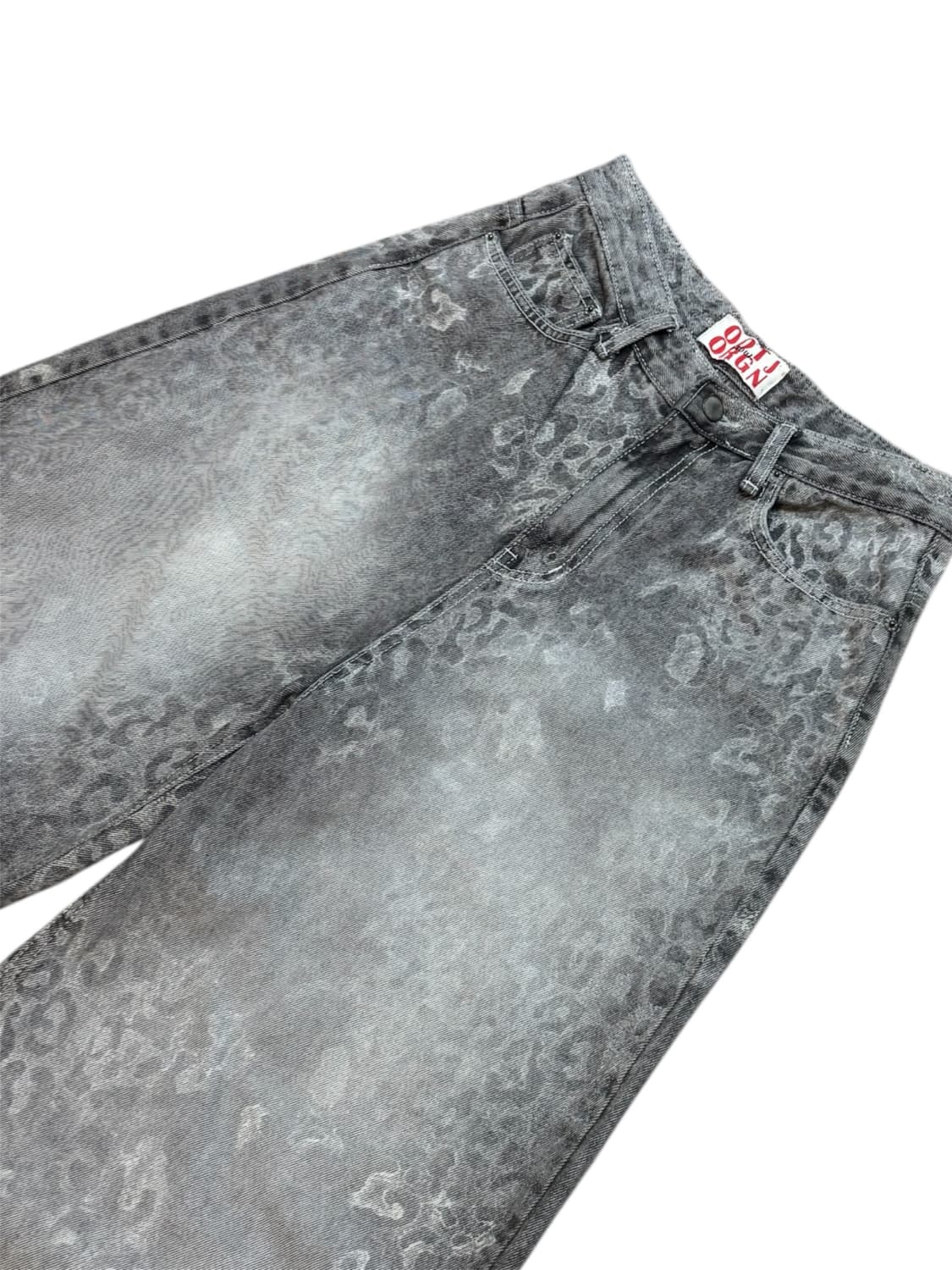 OOTJ 레오파드 그레이 데님 팬츠 상품이미지3