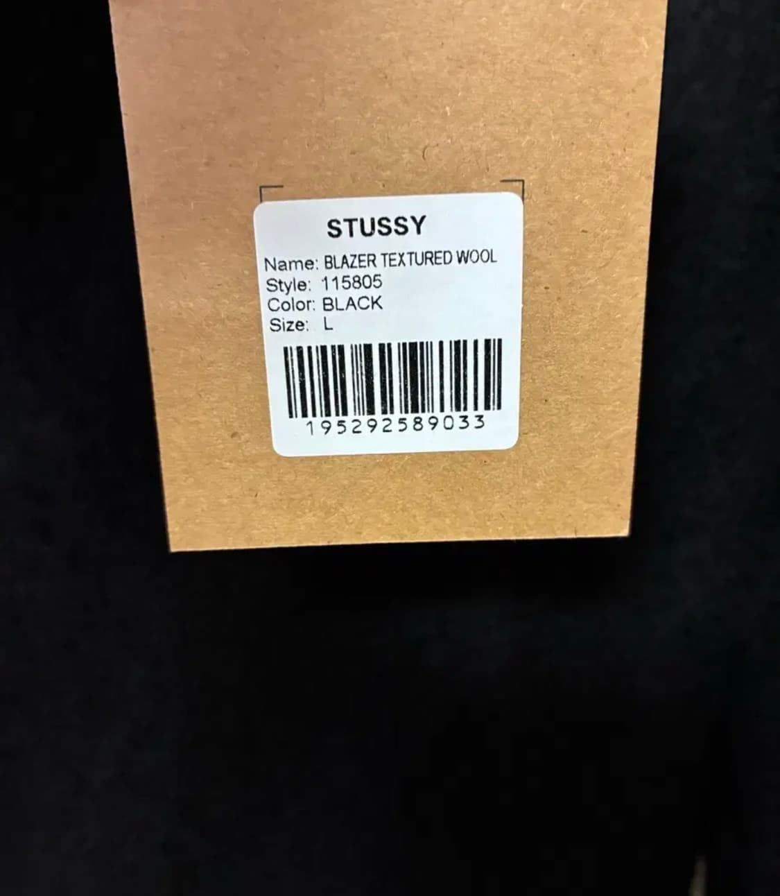 [L]스투시 울블레이저 블랙 상품이미지4