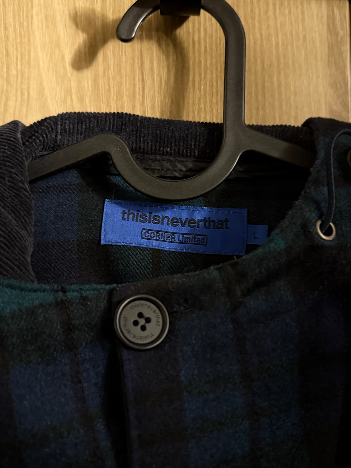 디스이즈네버댓 블랙와치 아노락 L 상품이미지3