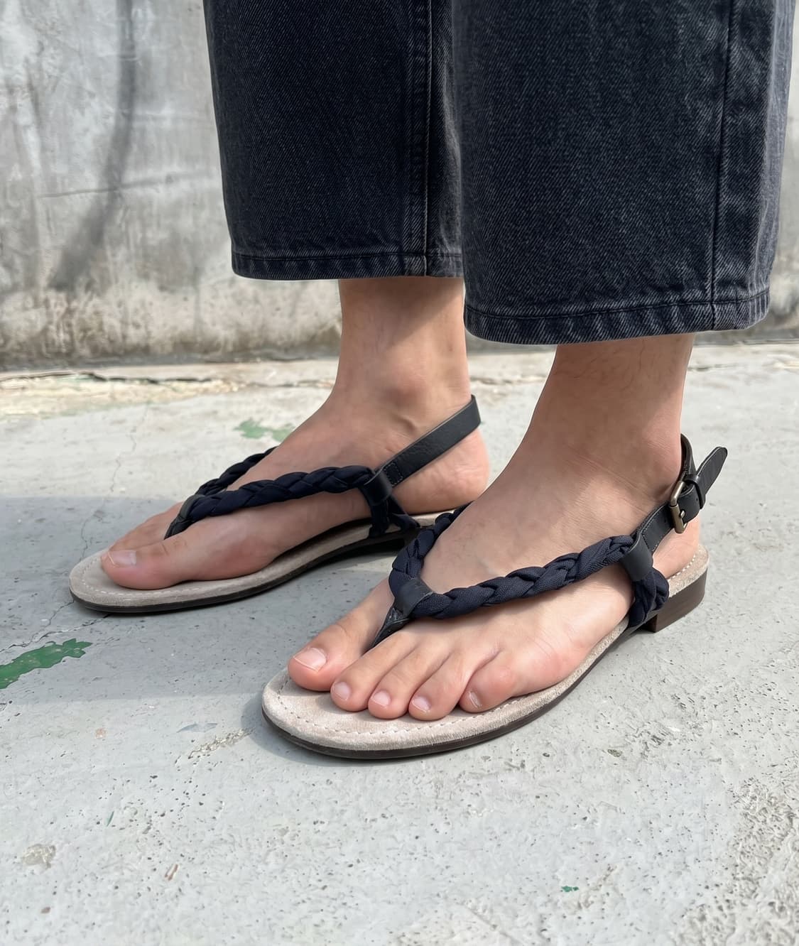 275~280/ 랑방 옴므 10AW 알버엘바즈 브레이드 스트랩 샌들 상품이미지1