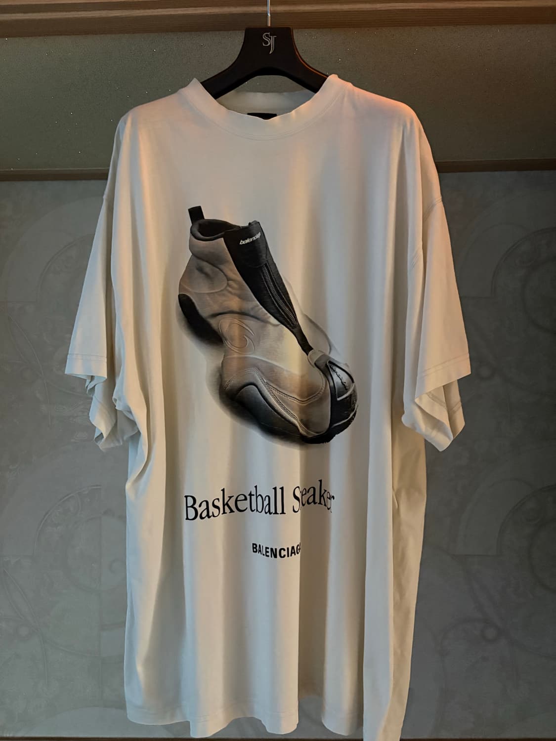 남성 엑스커베이터 스니커즈 오버사이즈 티셔츠 더티 화이트 상품이미지1