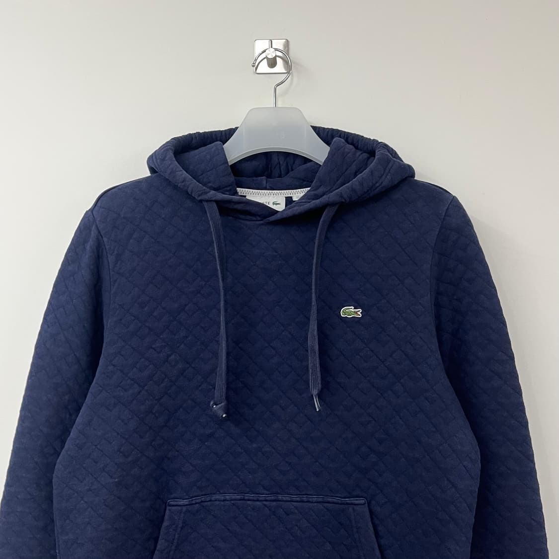 라코스테 자수로고 누빔 퀄팅 네이비 후드티 상품이미지4
