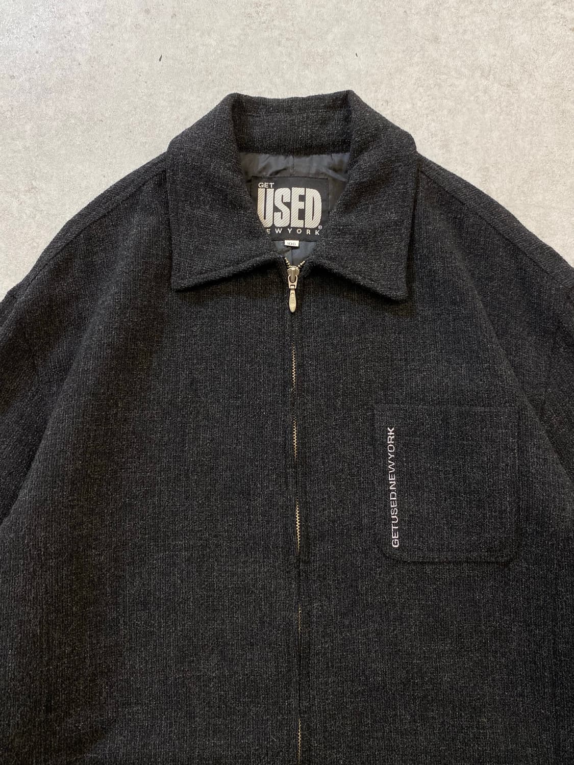 [100] 90s Get Used 겟 유즈드 미니멀 집업 자켓 상품이미지2