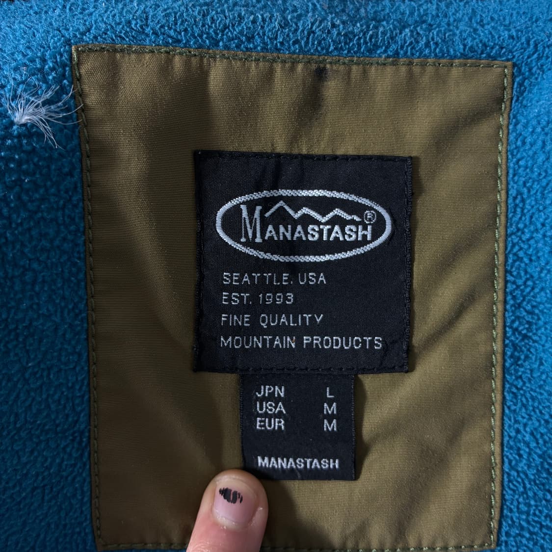 Manastash 마나스타시 카키 퀼트드 봄버 자켓 상품이미지8