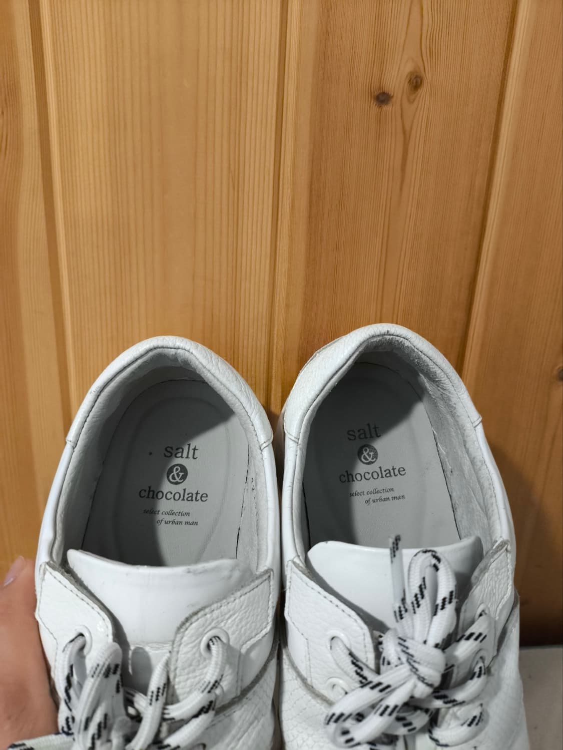 265mm 솔트앤초콜릿 가죽 스니커즈  상품이미지6