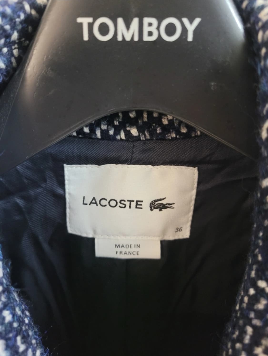 새상품) 라코스테 레귤러핏 더블버튼 울알파카 롱 코트36 (66) 상품이미지9