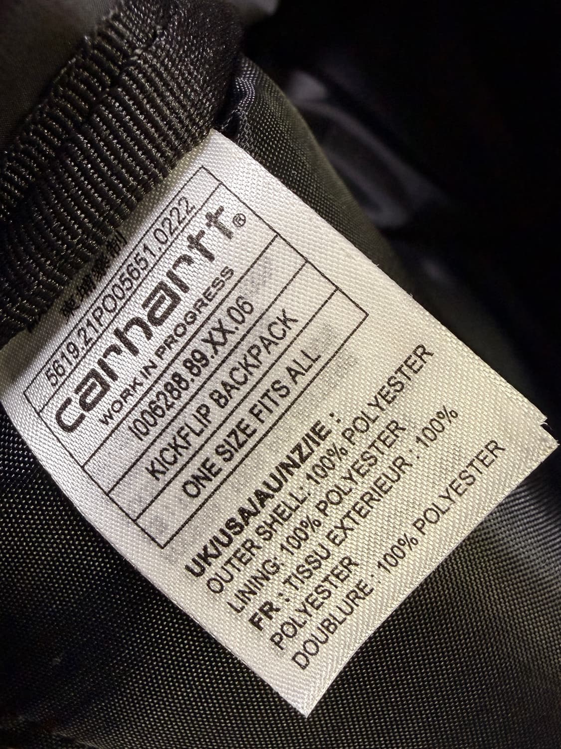 칼하트 wip 킥플립 백팩 상품이미지4