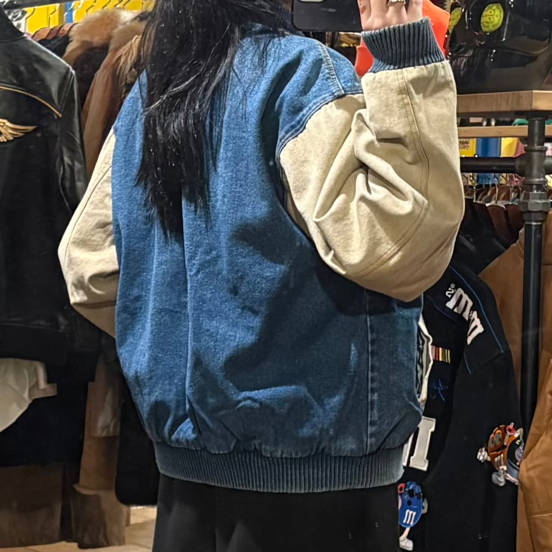 [HI] VTG 데님바시티자켓 중청 상품이미지5