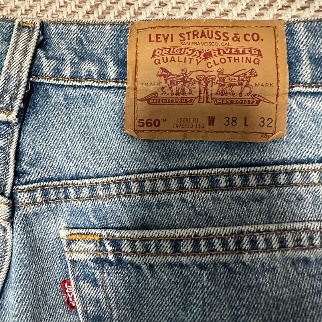 LEVI'S 560 90's usa made denim jeans 상품이미지3