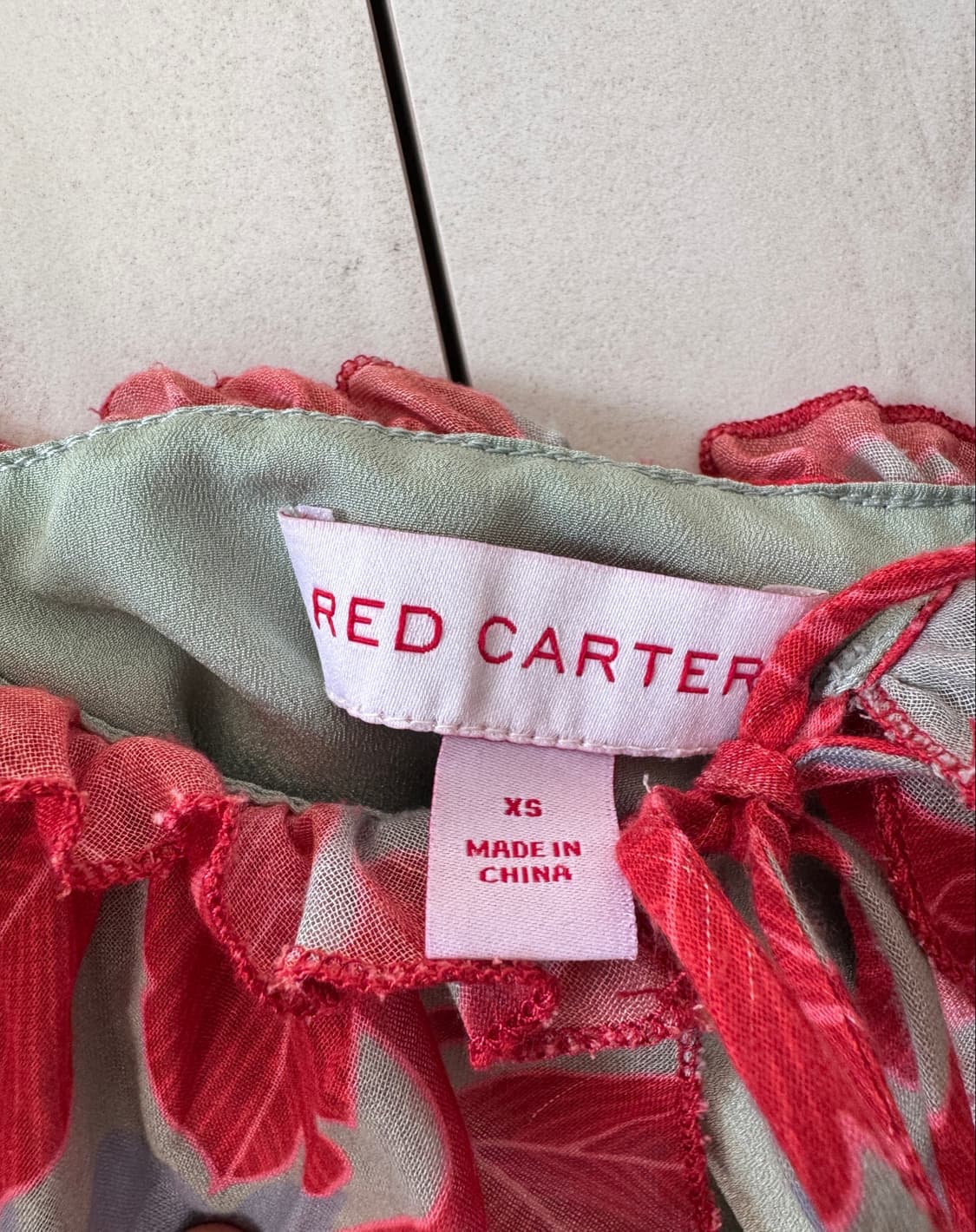 새상품 뉴욕에서 구입RED CARTER 플로럴 프릴 미니 원피스 XS44 상품이미지2