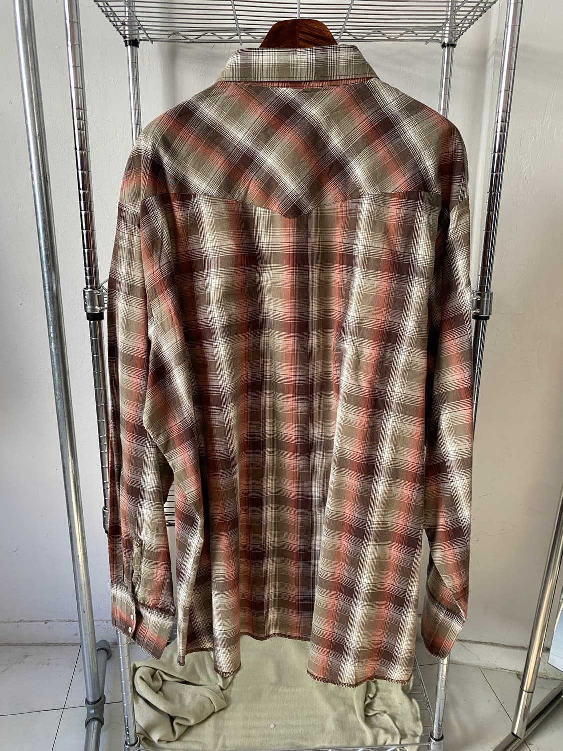 랭글러 웨스턴 체크 셔츠 (Man L) AB1675 상품이미지5