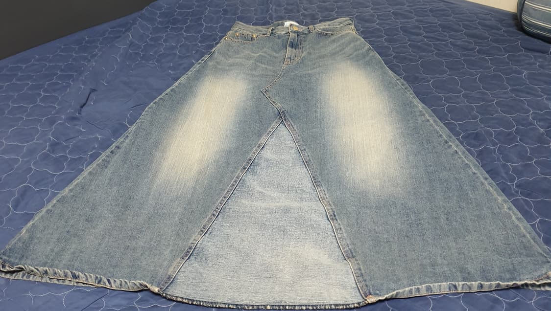 OOT 빈티지 워싱 데님 롱스커트 (28) 상품이미지1