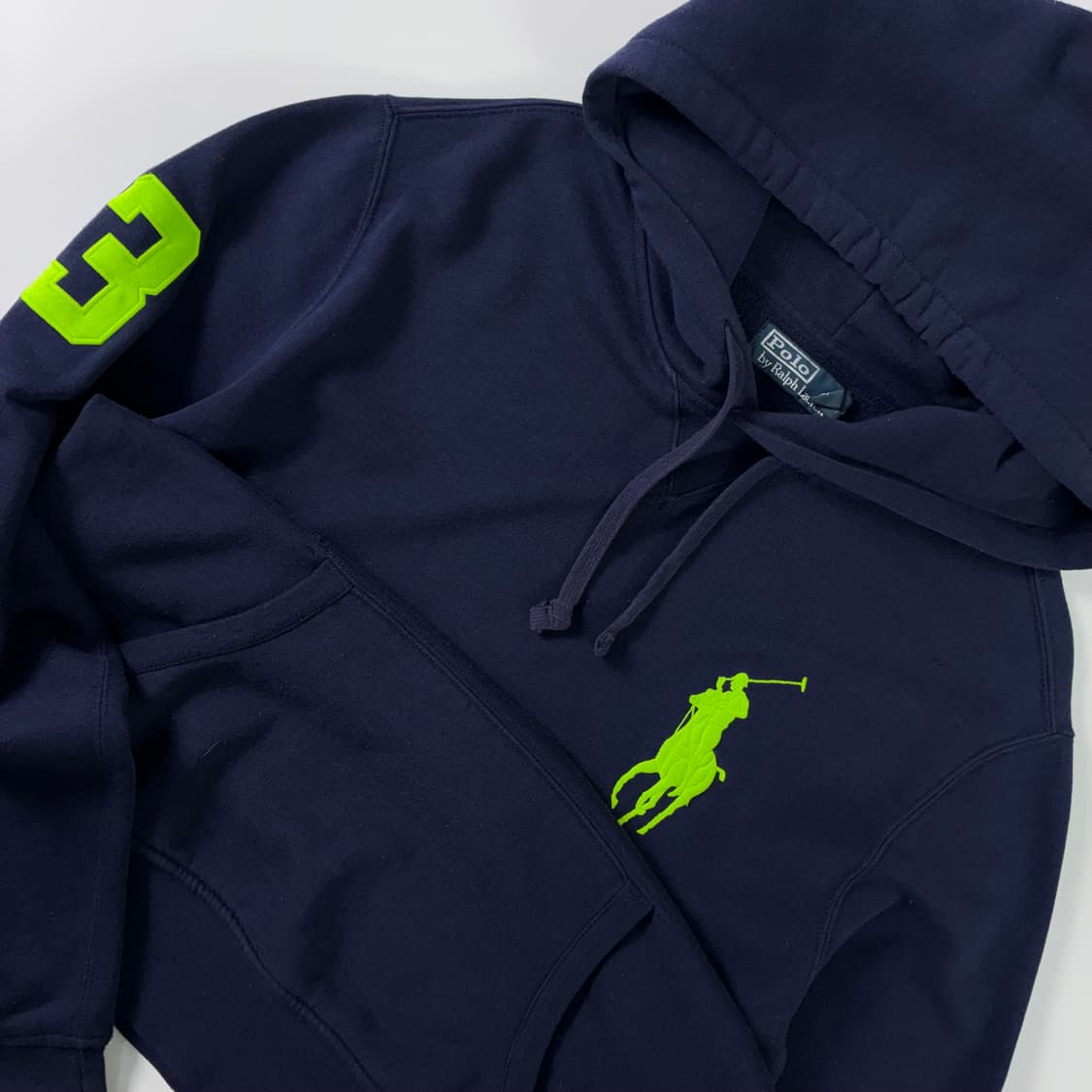 Polo  폴로 랄프로렌 자수 네이비 빅포니 후드티  상품이미지3