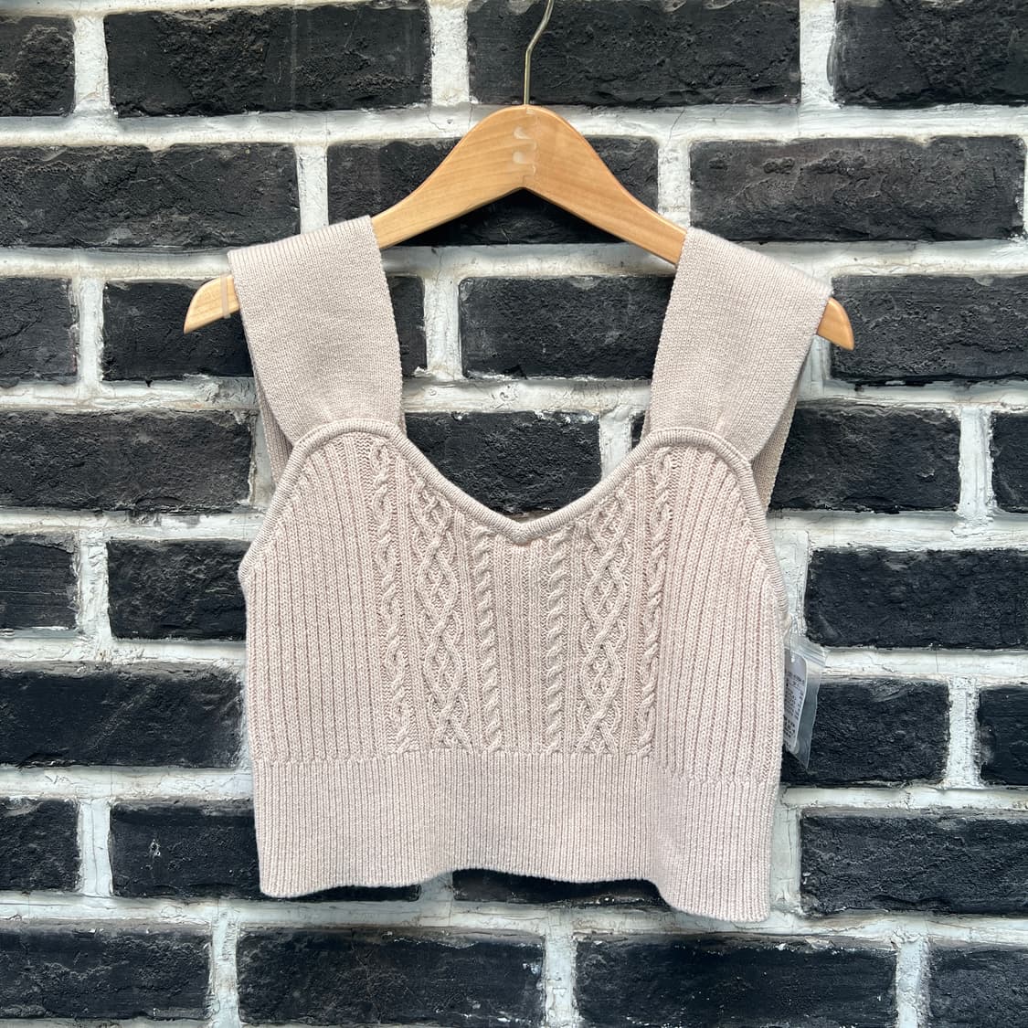 크롭 니트 뷔스티에 상품이미지1