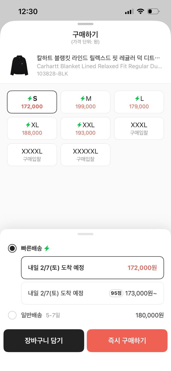 칼하트 블랭킷 라인드 덕 디트로이트 자켓 상품이미지2