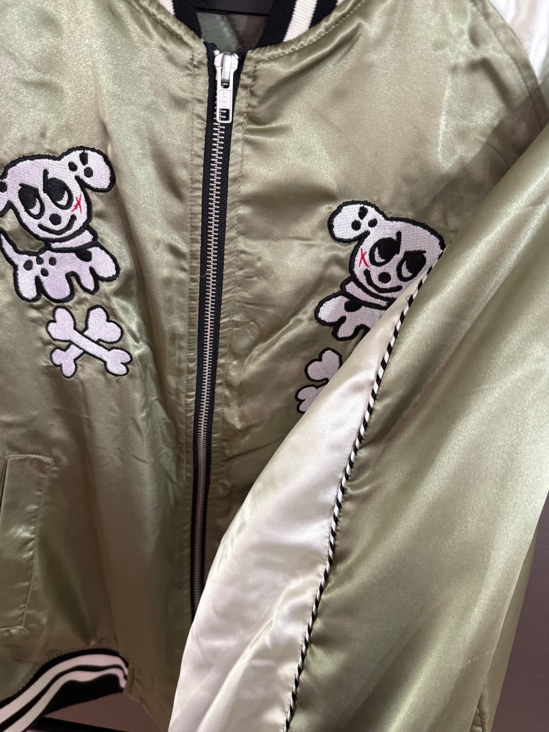 위캔더스 SOUVENIR JACKET 그린 L 상품이미지7