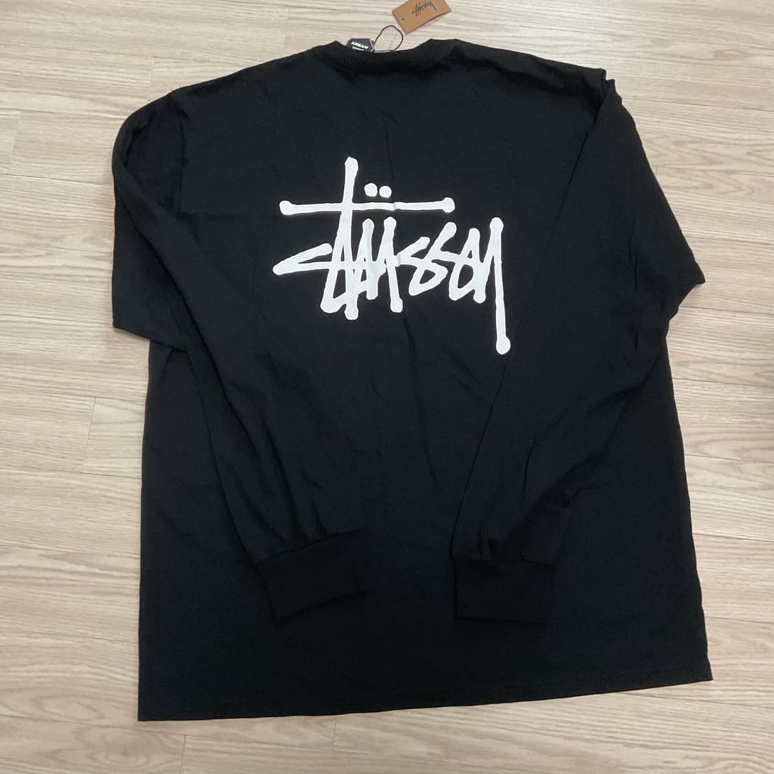 스투시 베이직  스투시 롱슬리브 티셔츠 블랙 상품이미지4