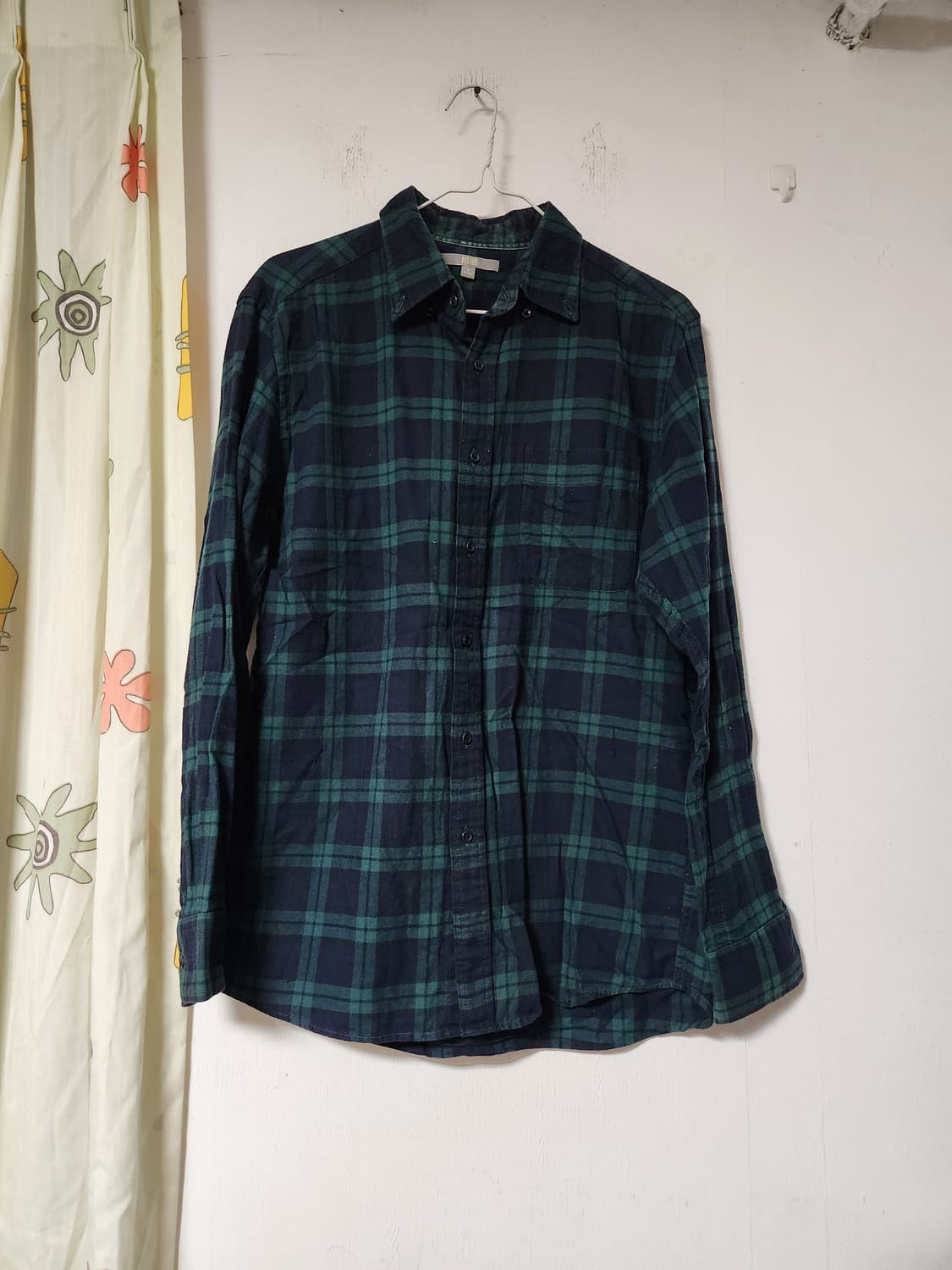 유니클로 체크 남방 긴팔 셔츠 M 상품이미지1