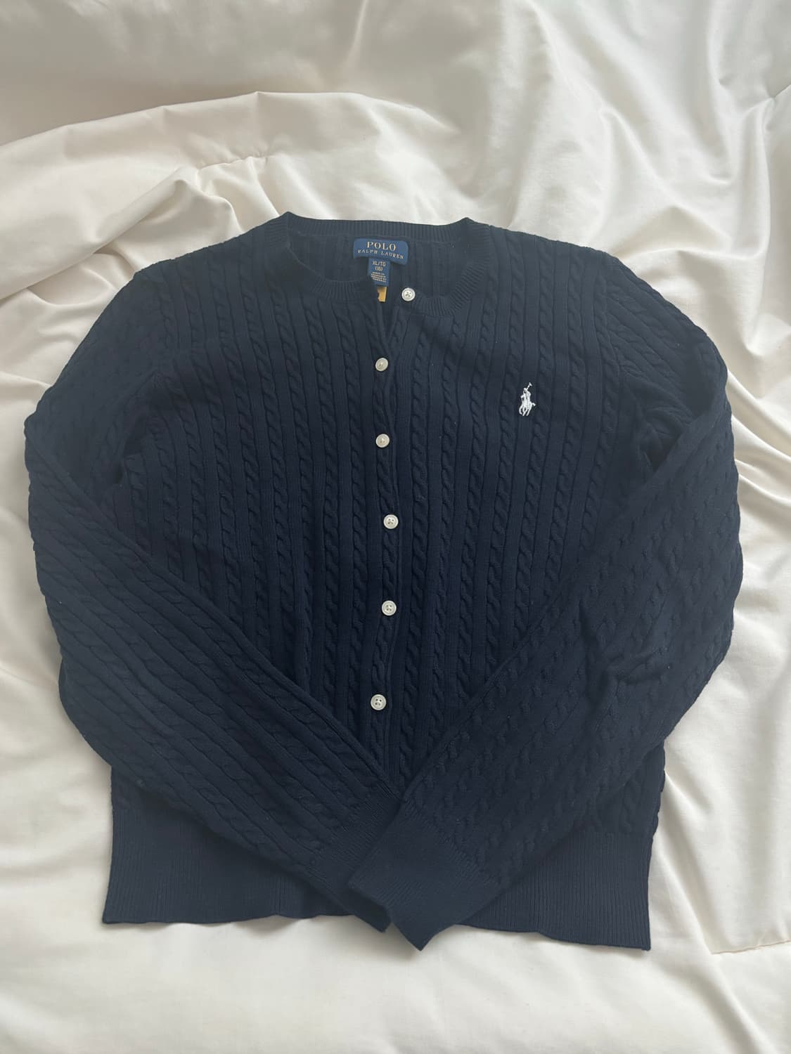 폴로 케이블 니트 네이비 (XL 55사이즈!) 상품이미지1