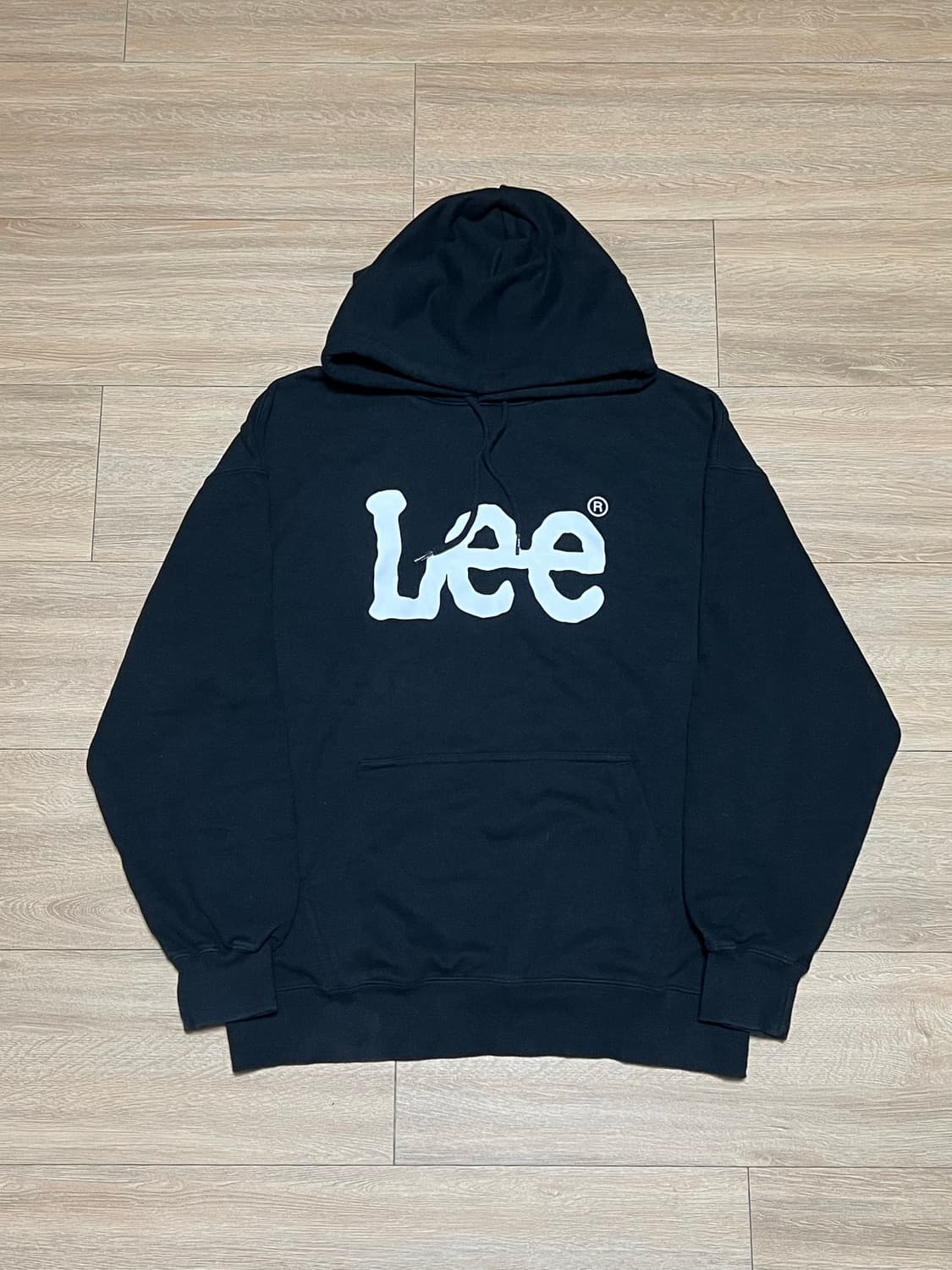 Lee 리 블랙 후드티 상품이미지1