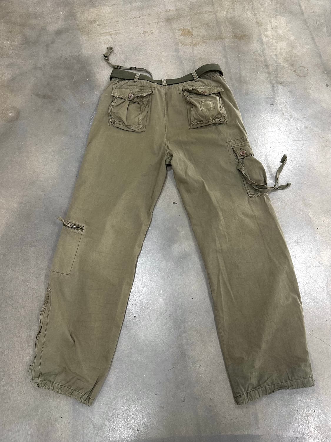 아베크롬비 벨트 볼드포켓 카고팬츠 빈티지카키 상품이미지6