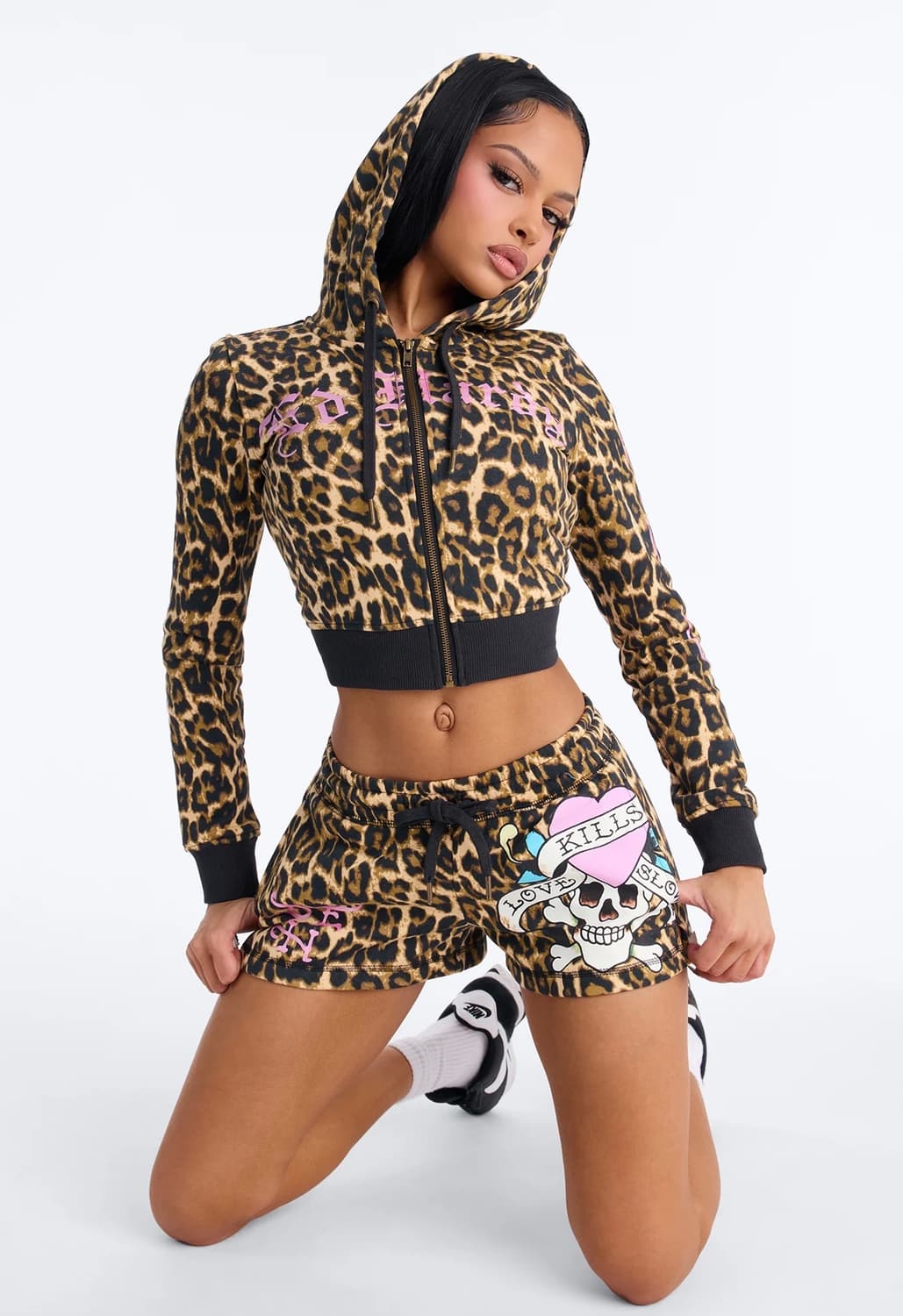 [새제품S] 에드하디 후드집업 쇼츠 셋업 상품이미지1