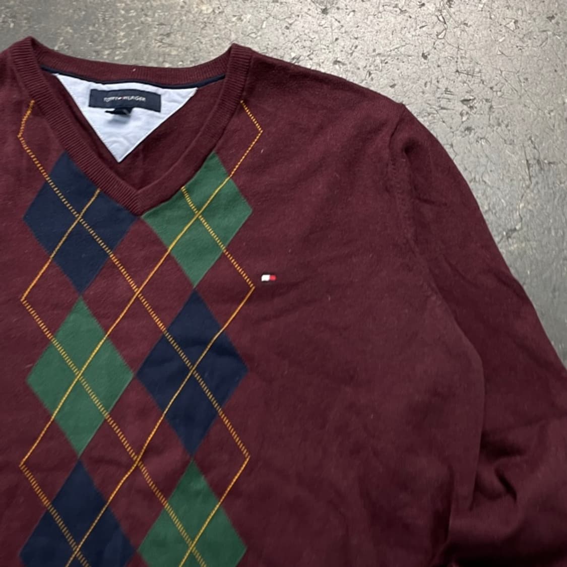 100 타미힐피거 아가일 니트  상품이미지2