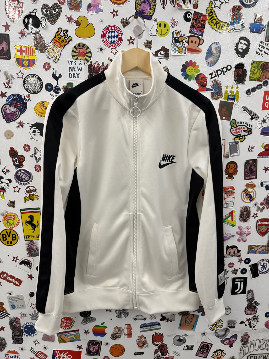 나이키 NSW 스우시 화이트 우먼스 트랙탑 셋업 S 상품이미지3