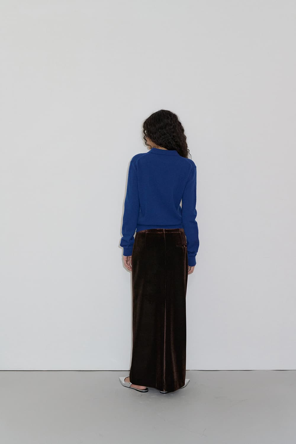 오버듀플레어 벨벳 스커트 상품이미지2