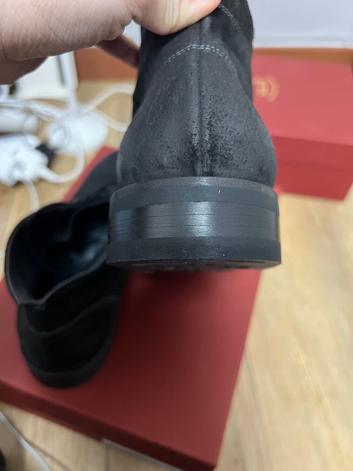 택포33) 그라더스 grds 부츠02 스웨이드 블랙 270 새상품 상품이미지3