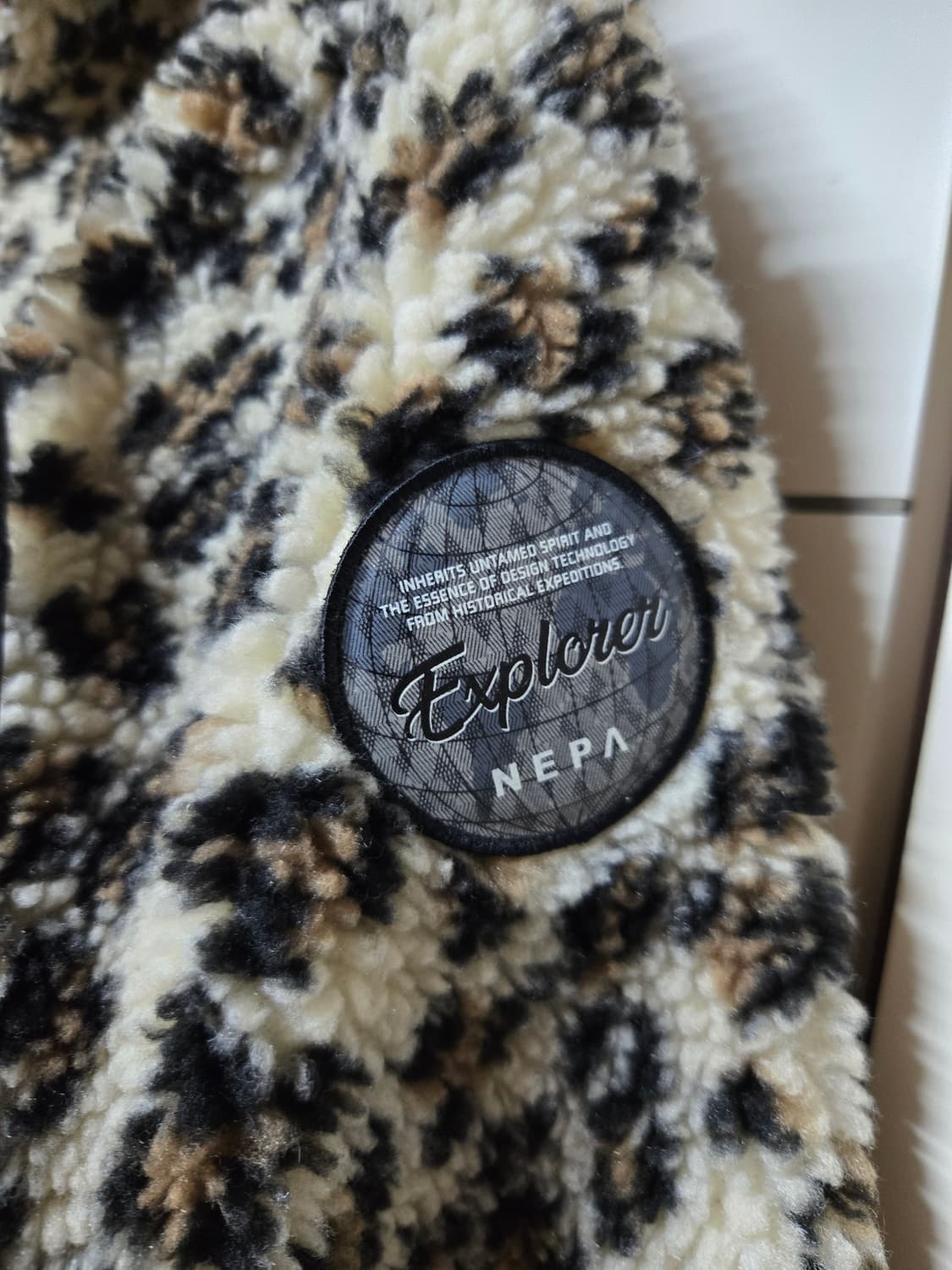 네파 레오파드 호피 보아 후드집업 상품이미지3