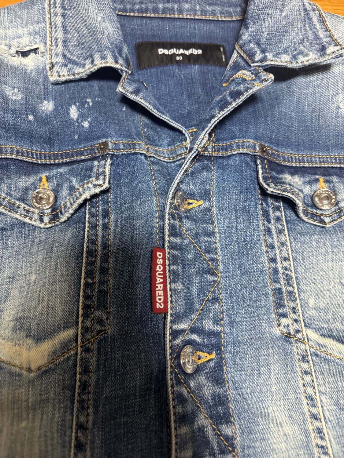 디스퀘어드 데미지 데님 자켓 50 상품이미지2