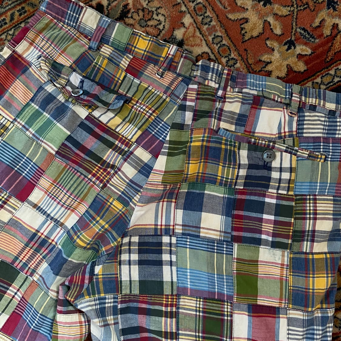 🌊Polo Madras patchwork shorts 상품이미지4