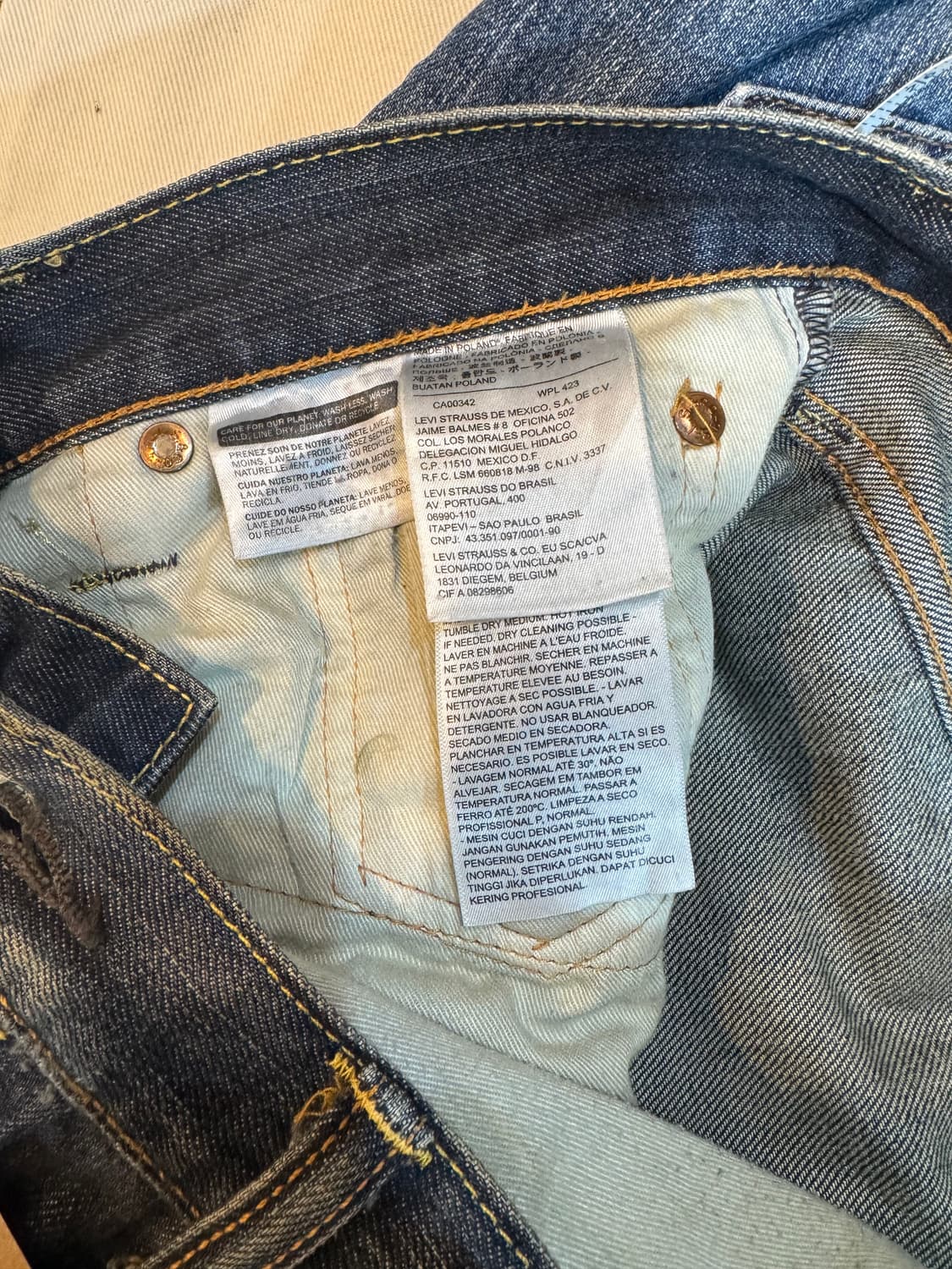 리바이스 501 33in 상품이미지4