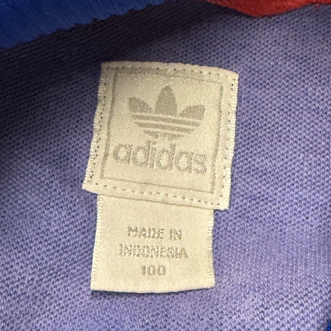 아디다스 도니미카 화이트 레드 블루 배색 트랙탑 져지 100 상품이미지5