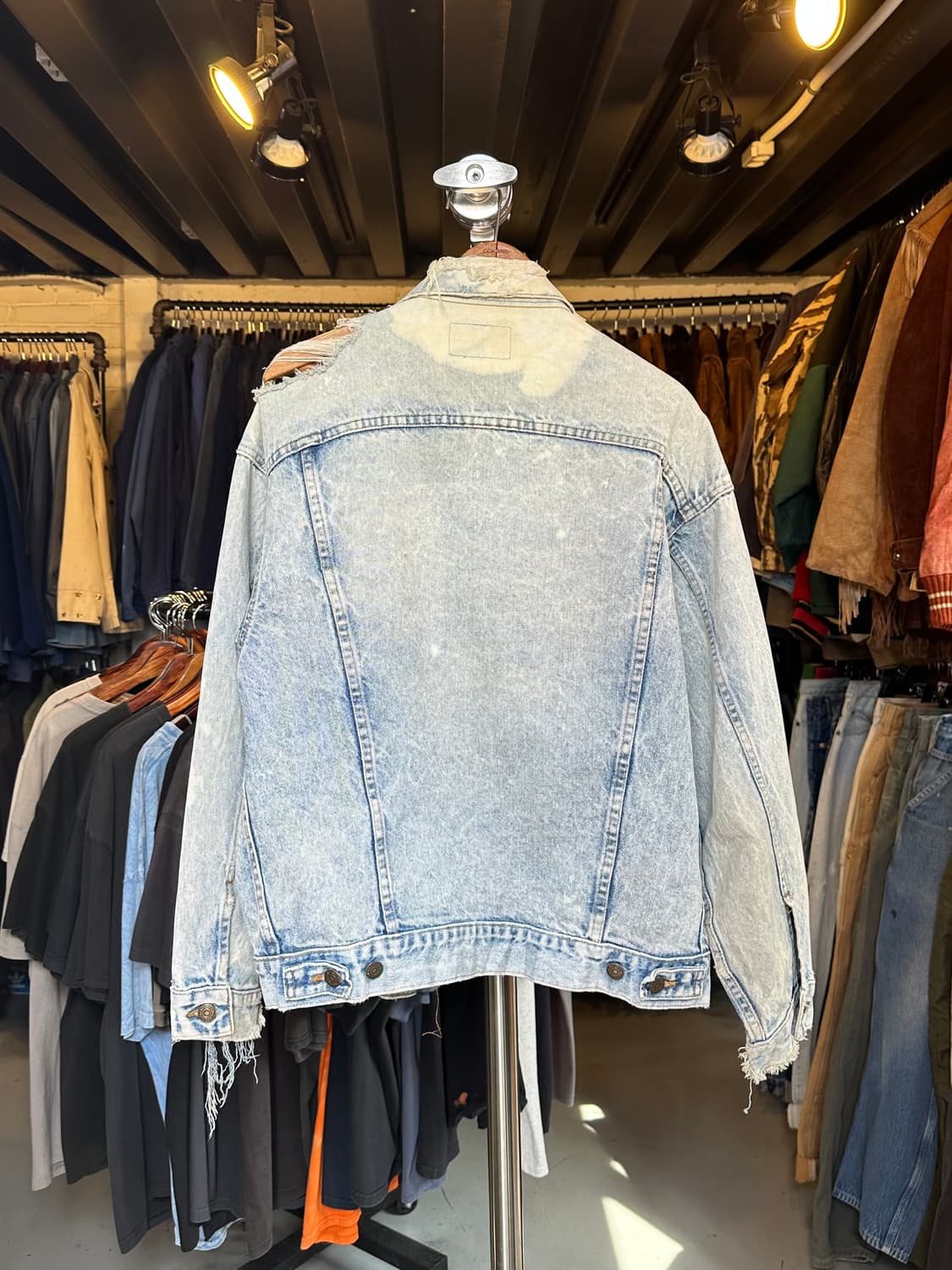 90s 리바이스 디트로이트 데미지 데님 트러커 자켓 made in usa 상품이미지2