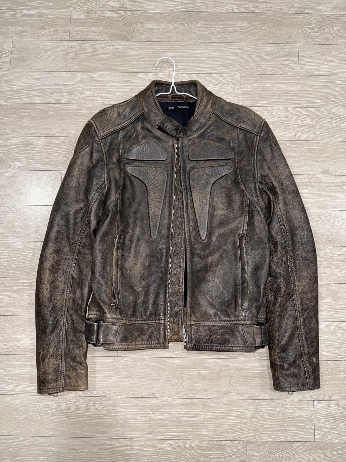 자라 레더바이커자켓 그레이 상품이미지5