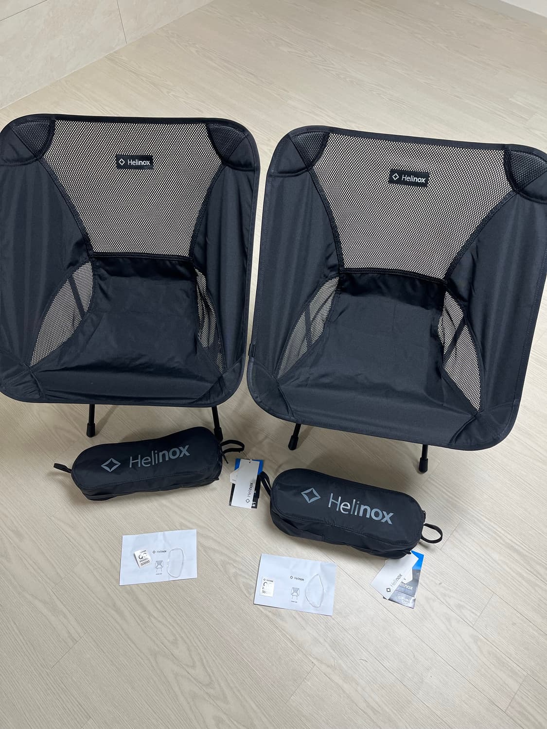 헬리녹스 체어원 올블랙 2개 상품이미지1