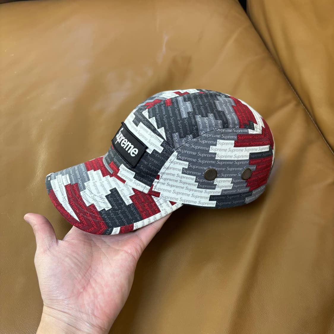 슈프림 캠프캡 모자 박스로고 21SS 밀리터리 카모 상품이미지4