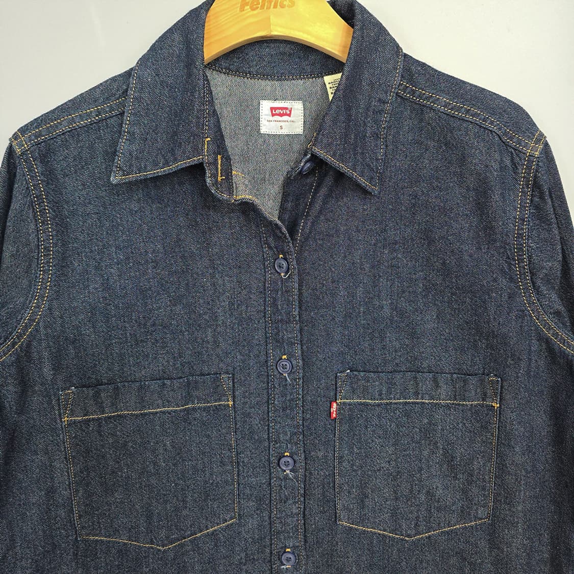 여성 리바이스 Levis 데님 셔츠 S 상품이미지2