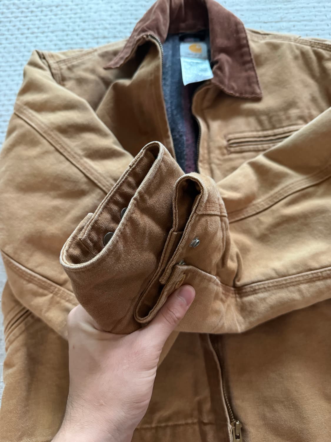 [S] 칼하트 디트로이트 자켓 브라운  j01 상품이미지3